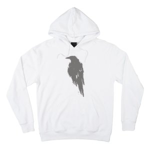 Beautiful Black Crow Raven Bird Watch. Birds Silhouette Hoodie