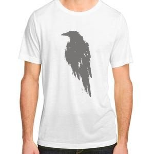 Beautiful Black Crow Raven Bird Watch. Birds Silhouette Adult ChromaSoft Performance T-Shirt