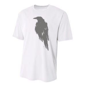 Beautiful Black Crow Raven Bird Watch. Birds Silhouette Performance Sprint T-Shirt