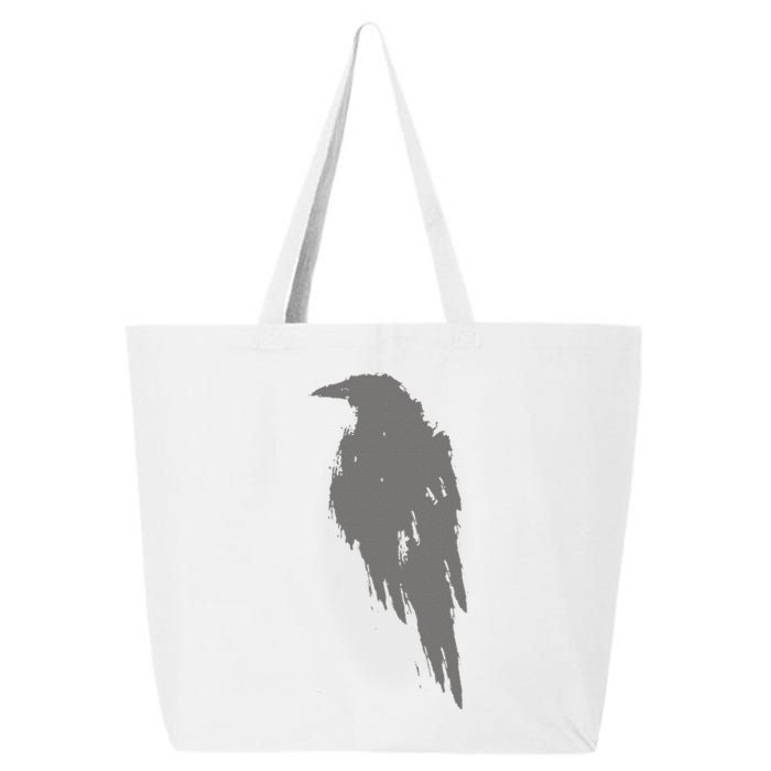 Beautiful Black Crow Raven Bird Watch. Birds Silhouette 25L Jumbo Tote