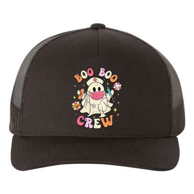 Boo Boo Crew Halloween Ghost Nurse Yupoong Adult 5-Panel Trucker Hat