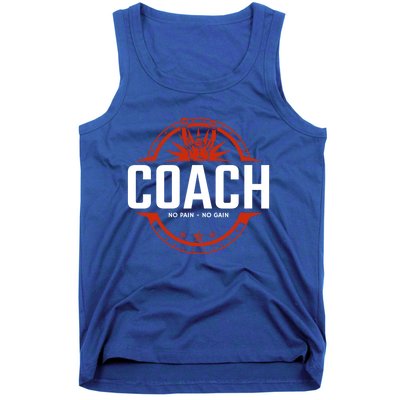 Boxer Boxing Coach Tee No Pain No Gain Great Gift Tank Top