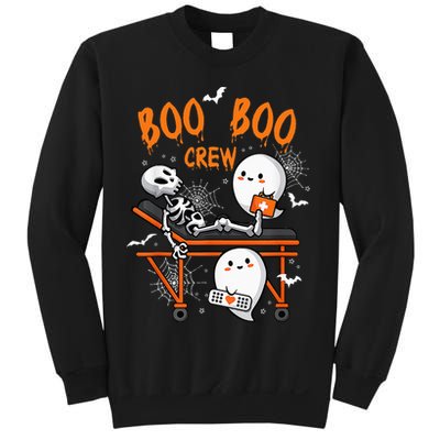 Boo Boo Crew Nurse Ghost Skeleton Funny Halloween Nurse Sweatshirt