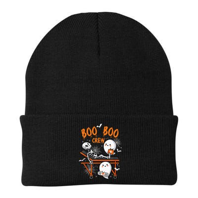 Boo Boo Crew Nurse Ghost Skeleton Funny Halloween Nurse Beanie