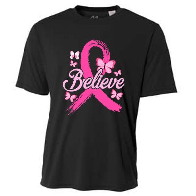 Believe Breast Cancer Awareness Month Breast Cancer Cooling Performance Crew T-Shirt