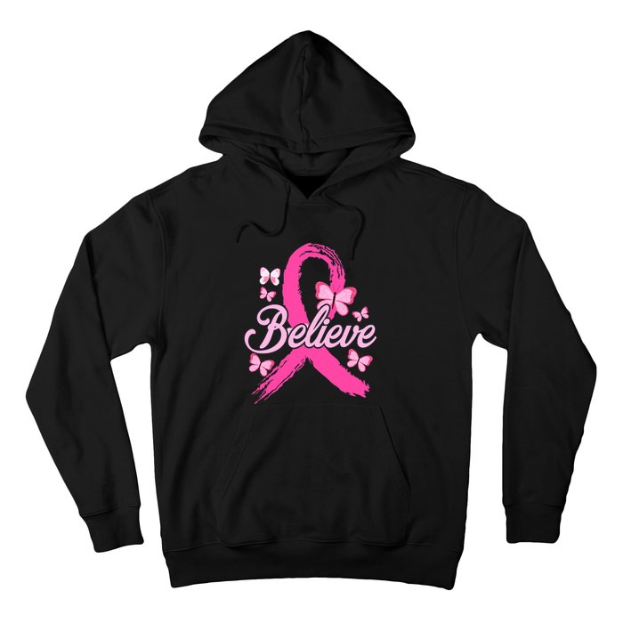 Believe Breast Cancer Awareness Month Breast Cancer Hoodie