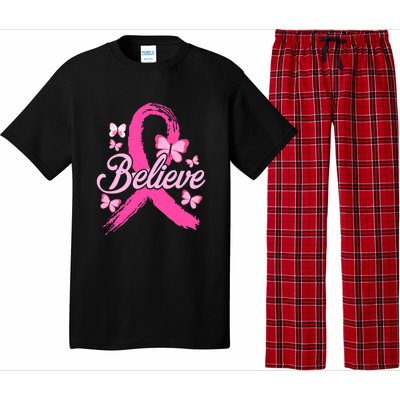 Believe Breast Cancer Awareness Month Breast Cancer Pajama Set