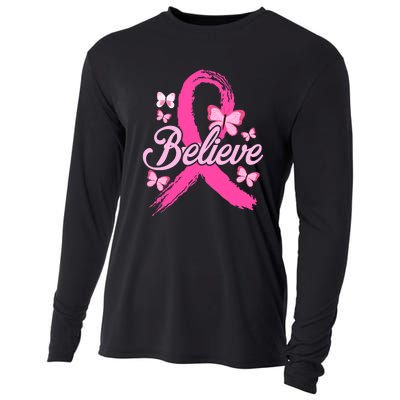 Believe Breast Cancer Awareness Month Breast Cancer Cooling Performance Long Sleeve Crew