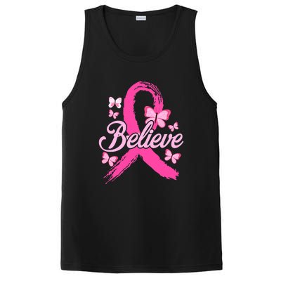 Believe Breast Cancer Awareness Month Breast Cancer PosiCharge Competitor Tank