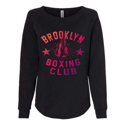 Brooklyn Boxing Club Vintage Distressed Boxing Gift Womens California Wash Sweatshirt