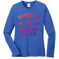 Brooklyn Boxing Club Vintage Distressed Boxing Gift Ladies Long Sleeve Shirt