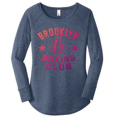 Brooklyn Boxing Club Vintage Distressed Boxing Gift Women's Perfect Tri Tunic Long Sleeve Shirt