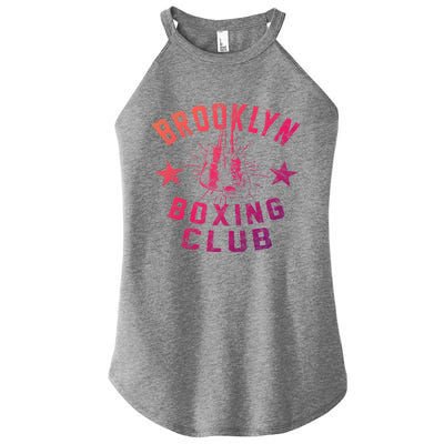 Brooklyn Boxing Club Vintage Distressed Boxing Gift Women's Perfect Tri Rocker Tank