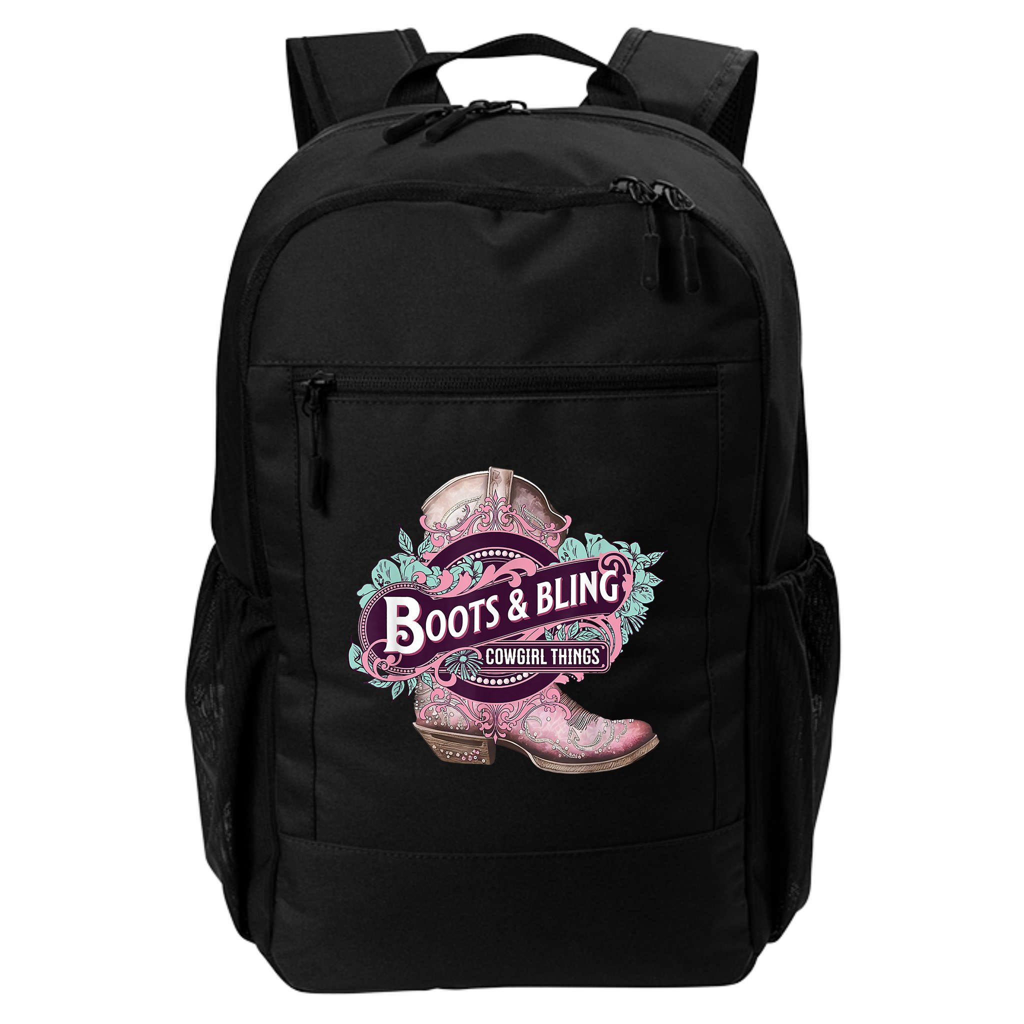 Boots & Bling Cowgirl Things Cute Western Country Rodeo Backpack
