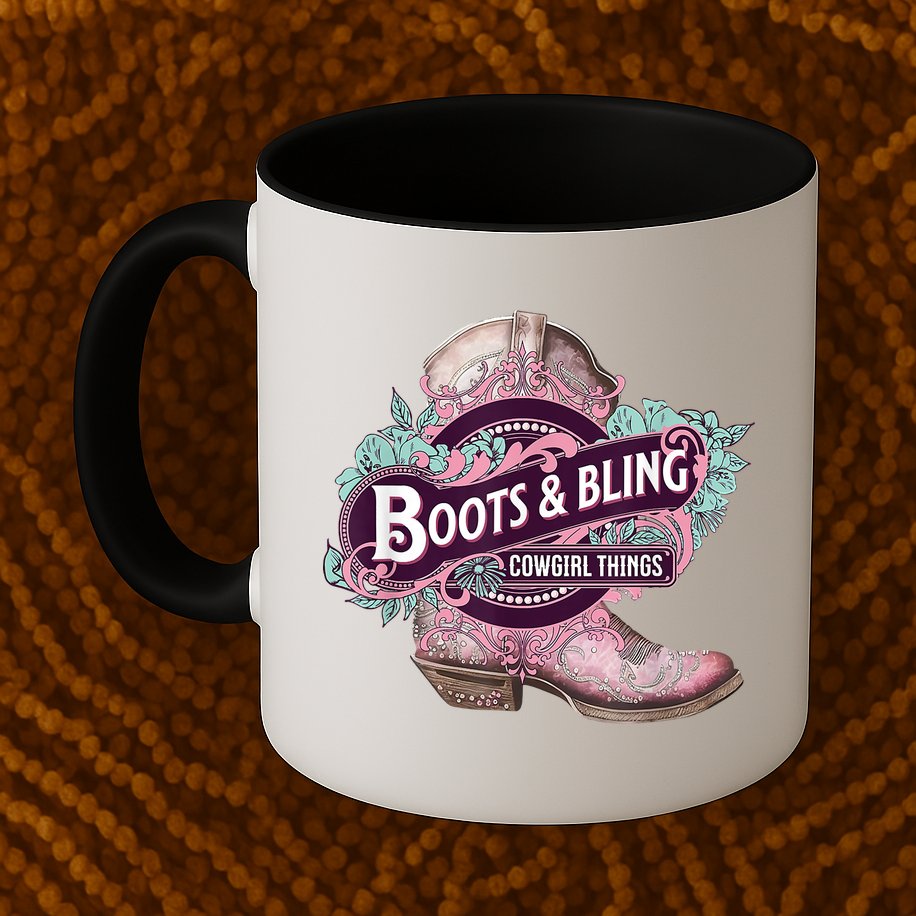 Boots & Bling Cowgirl Things Cute Western Country Rodeo Mug