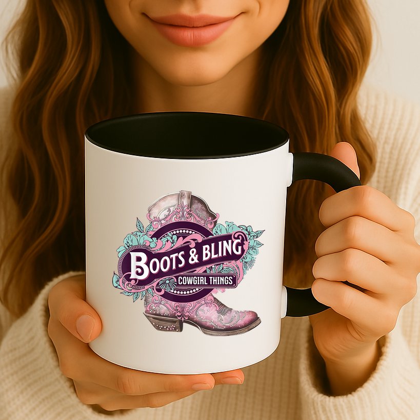 Boots & Bling Cowgirl Things Cute Western Country Rodeo Mug