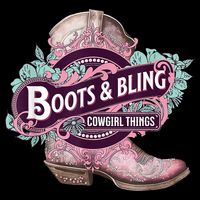 Boots & Bling Cowgirl Things Cute Western Country Rodeo Flat Bill Trucker Hat