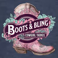 Boots & Bling Cowgirl Things Cute Western Country Rodeo Womens T-Shirt