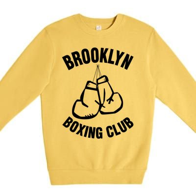 Brooklyn Boxing Club Hanging Gloves Gift Great Gift Premium Crewneck Sweatshirt