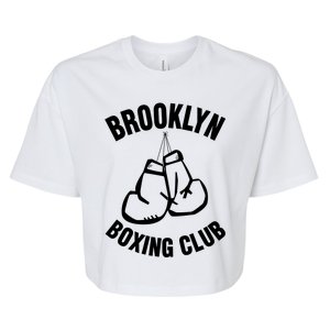 Brooklyn Boxing Club Hanging Gloves Gift Great Gift Bella+Canvas Jersey Crop Tee