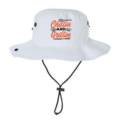 Bbq Barbeque Chillin And Grillin Funny Gift Legacy Cool Fit Booney Bucket Hat