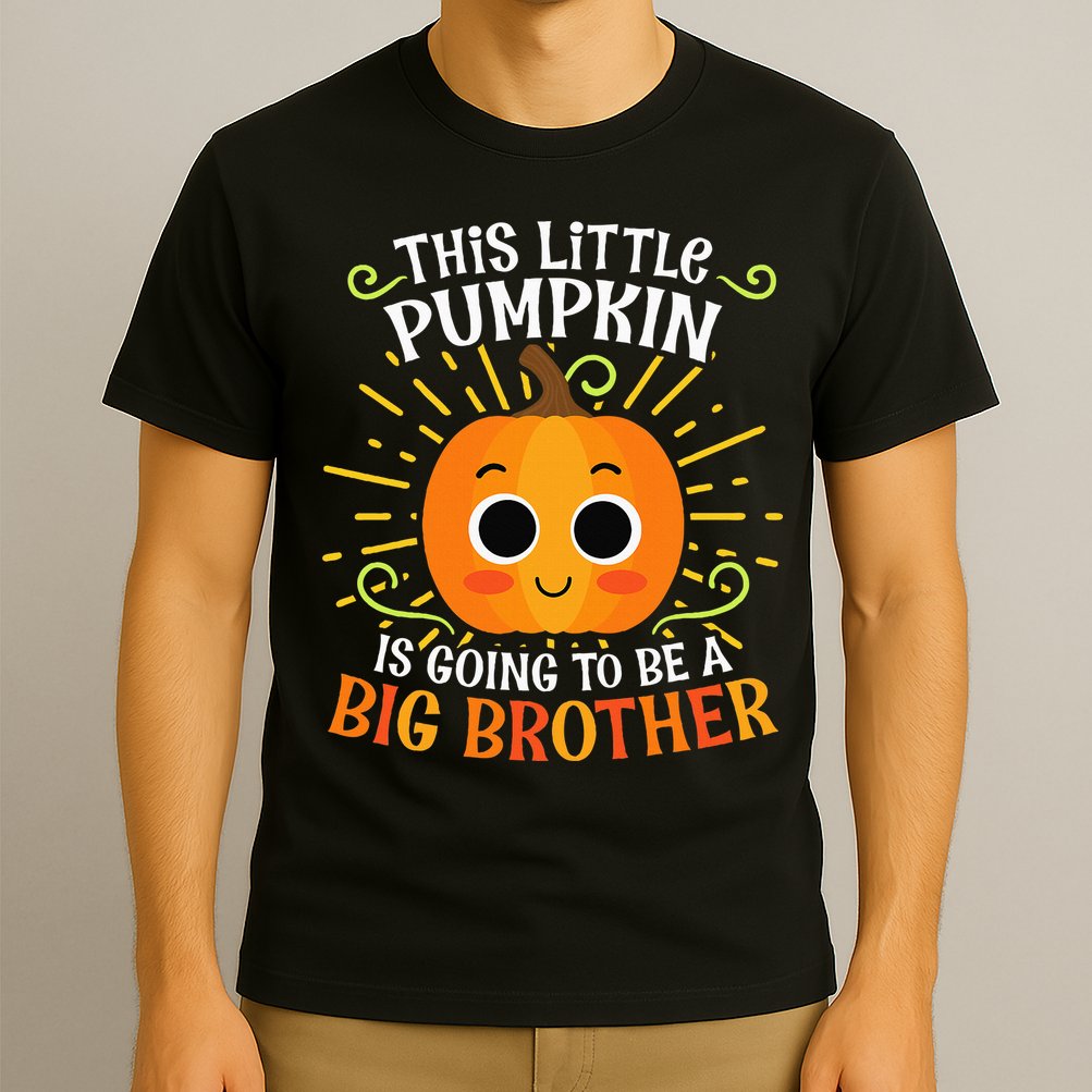 Big Brother Cute Thanksgiving Pumpkin Pregnancy Announcement T-Shirt