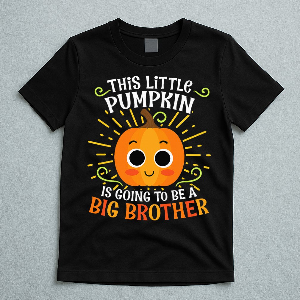 Big Brother Cute Thanksgiving Pumpkin Pregnancy Announcement T-Shirt