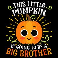 Big Brother Cute Thanksgiving Pumpkin Pregnancy Announcement Backpack