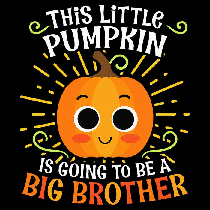 Big Brother Cute Thanksgiving Pumpkin Pregnancy Announcement Backpack