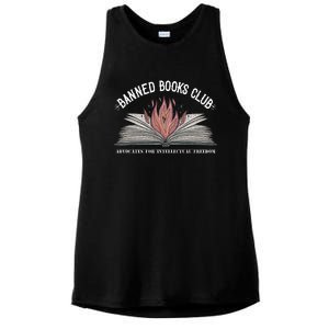 Banned Books Club Advocates For Intellectual Freedom Ladies PosiCharge Tri-Blend Wicking Tank