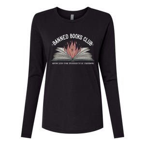 Banned Books Club Advocates For Intellectual Freedom Womens Cotton Relaxed Long Sleeve T-Shirt