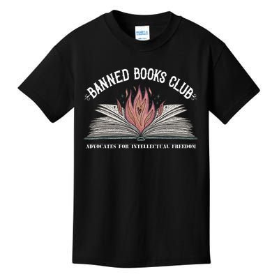 Banned Books Club Advocates For Intellectual Freedom Kids T-Shirt