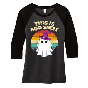 Boo Boo Crew Nurse Shirts Halloween Nurse Gift Women's Tri-Blend 3/4-Sleeve Raglan Shirt