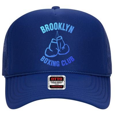 Brooklyn Boxing Club Hanging Gloves Gift Great Gift High Crown Mesh Back Trucker Hat