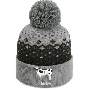 Beer Brew Cow Drinkvt The Baniff Cuffed Pom Beanie