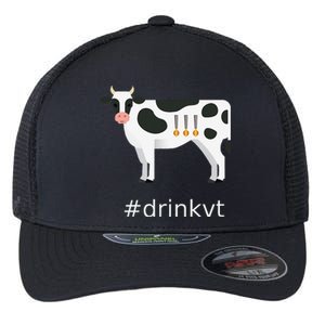 Beer Brew Cow Drinkvt Flexfit Unipanel Trucker Cap