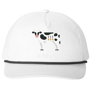 Beer Brew Cow Drinkvt Snapback Five-Panel Rope Hat