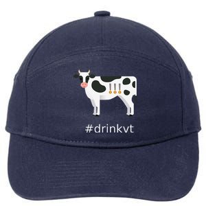 Beer Brew Cow Drinkvt 7-Panel Snapback Hat