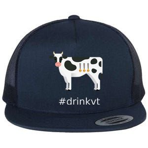 Beer Brew Cow Drinkvt Flat Bill Trucker Hat