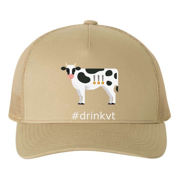 Beer Brew Cow Drinkvt Yupoong Adult 5-Panel Trucker Hat