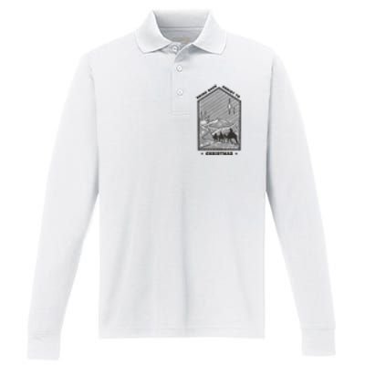 Bring Back Christ To Christmas Performance Long Sleeve Polo