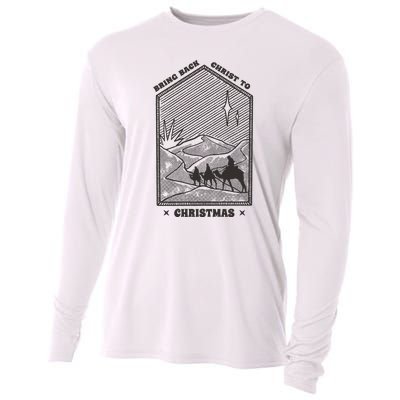 Bring Back Christ To Christmas Cooling Performance Long Sleeve Crew