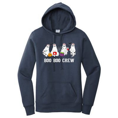 Boo Boo Crew Nurse Funny Ghost Halloween Nursing Women's Pullover Hoodie