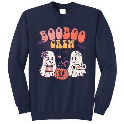 Boo Boo Crew Ghost Doctor Paramedic EMT Nurse Halloween Tall Sweatshirt