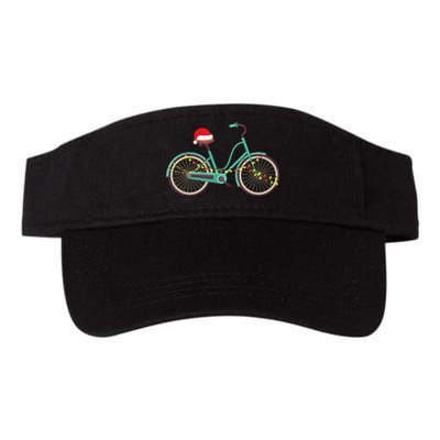 Bike Bicycle Christmas Santa Hat Xmas Valucap Bio-Washed Visor