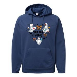 Boo Boo Crew Ghost Nurse Halloween Performance Fleece Hoodie