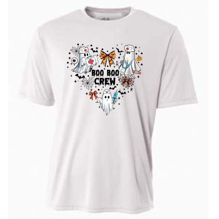 Boo Boo Crew Ghost Nurse Halloween Cooling Performance Crew T-Shirt