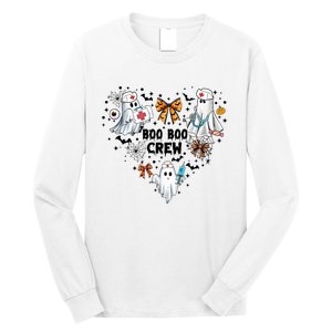 Boo Boo Crew Ghost Nurse Halloween Long Sleeve Shirt