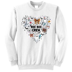 Boo Boo Crew Ghost Nurse Halloween Sweatshirt