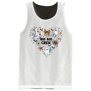 Boo Boo Crew Ghost Nurse Halloween Mesh Reversible Basketball Jersey Tank